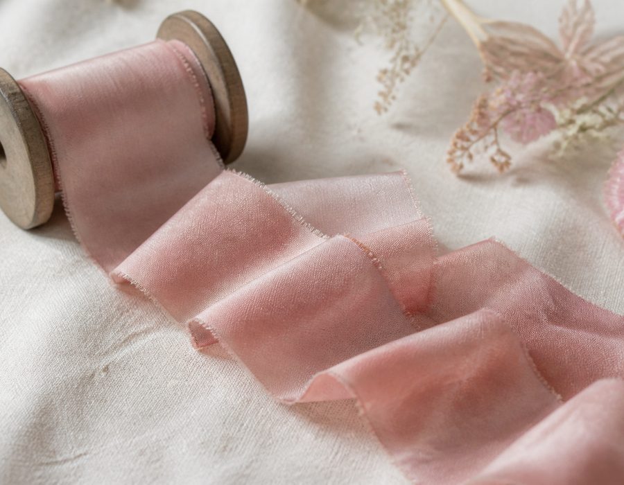 Hand-Dyed Silk Ribbon